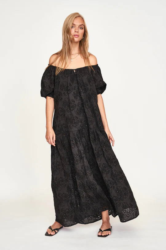 black eyelet maxi dress Midnight Allure: Black Cut-Out Strapless Mini Dress – Preppy Palette  Boutique