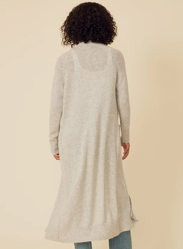 Morgan Cashmere Duster in Heather Grey