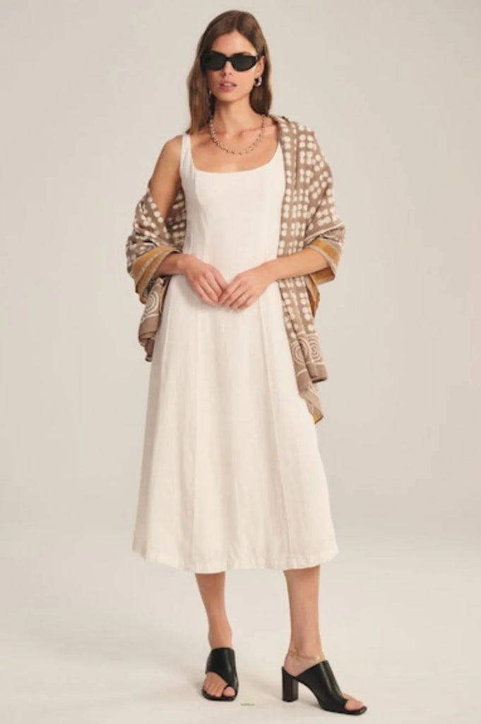 Austen Linen Dress in Chalk | Favour Austen Linen Dress in Chalk | Favour
