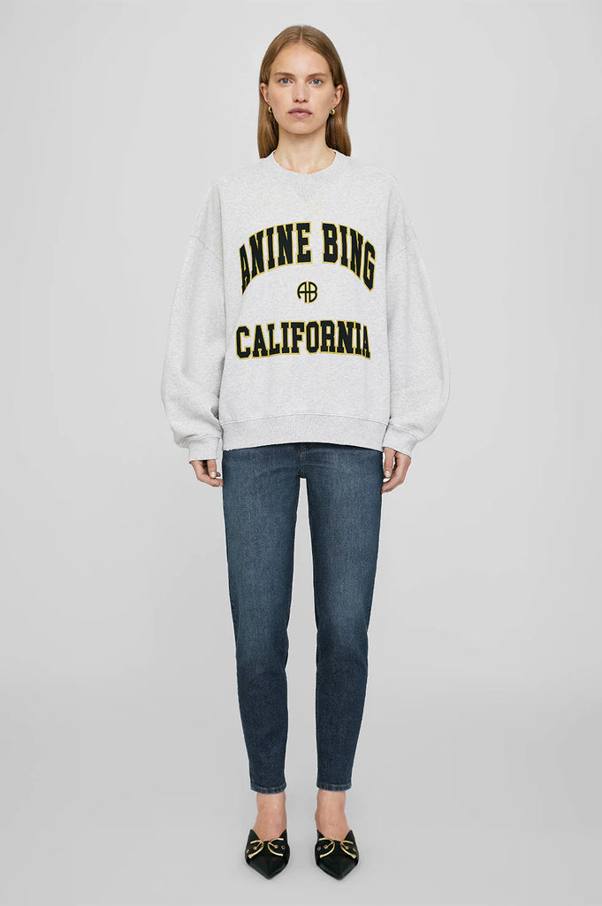 Jaci California Sweatshirt in Heather Grey