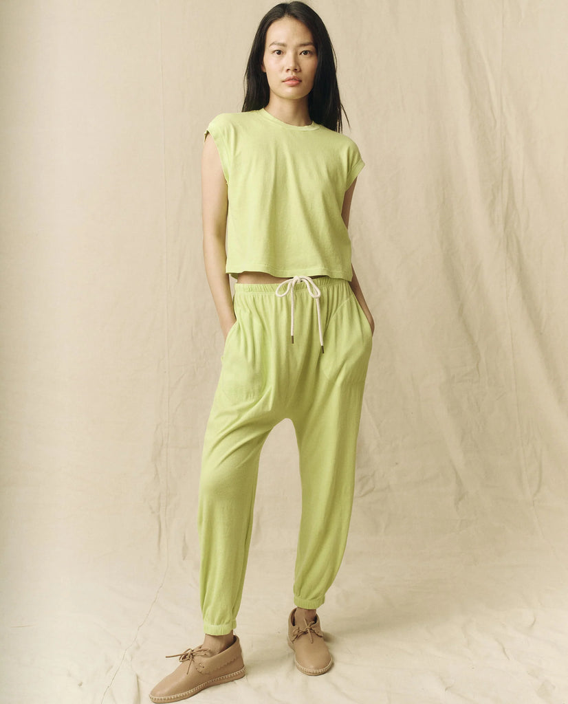 The Square Tee in Lime Zest