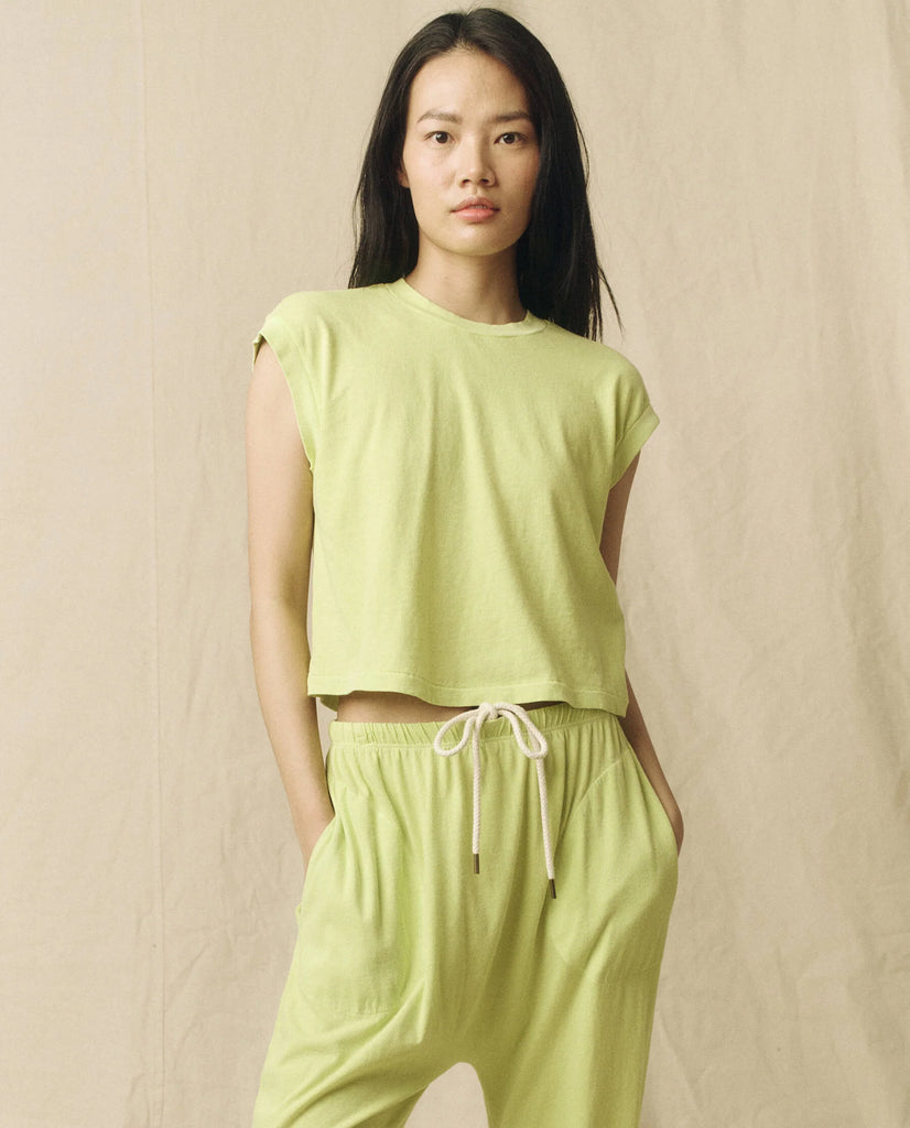 The Square Tee in Lime Zest