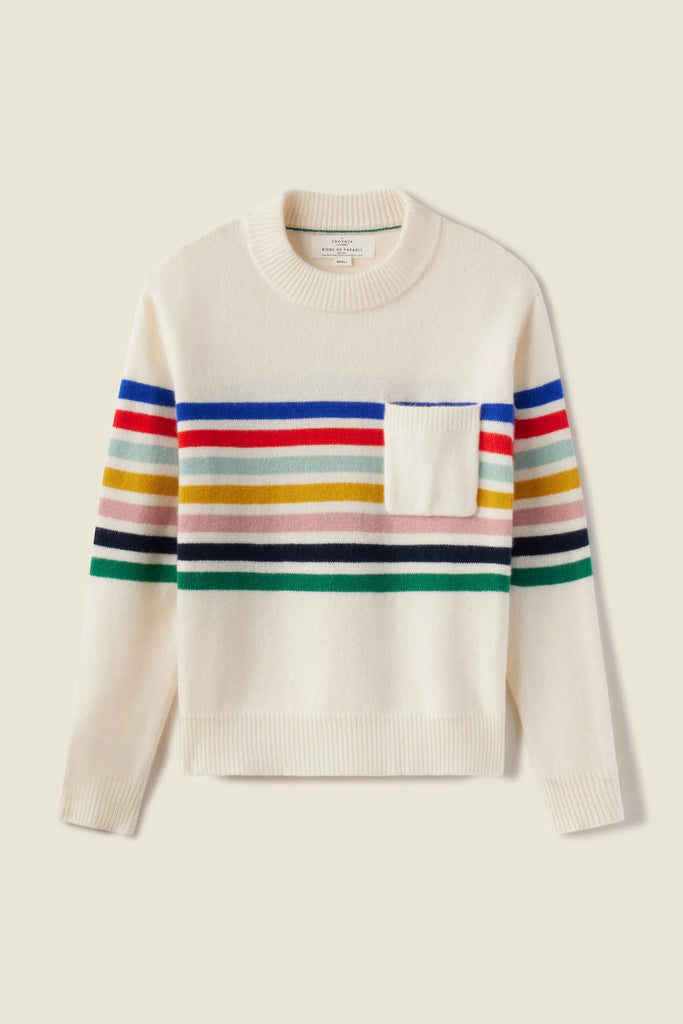 Oksana Sweater in Rainbow Stripe