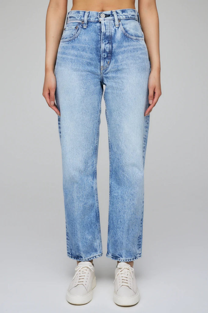 Leslie Cropped Widestraight in Blue